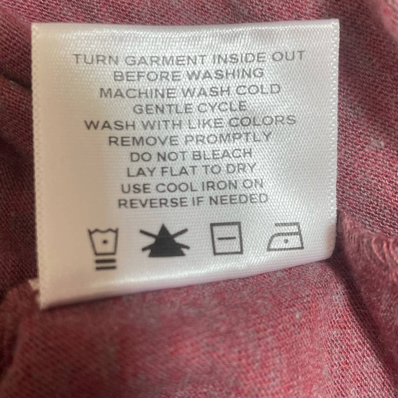 Threads 4 Thoughts Women Top L Rose Tee Organic Cotton Soft Relaxed Lounge NEW - Picture 8 of 10